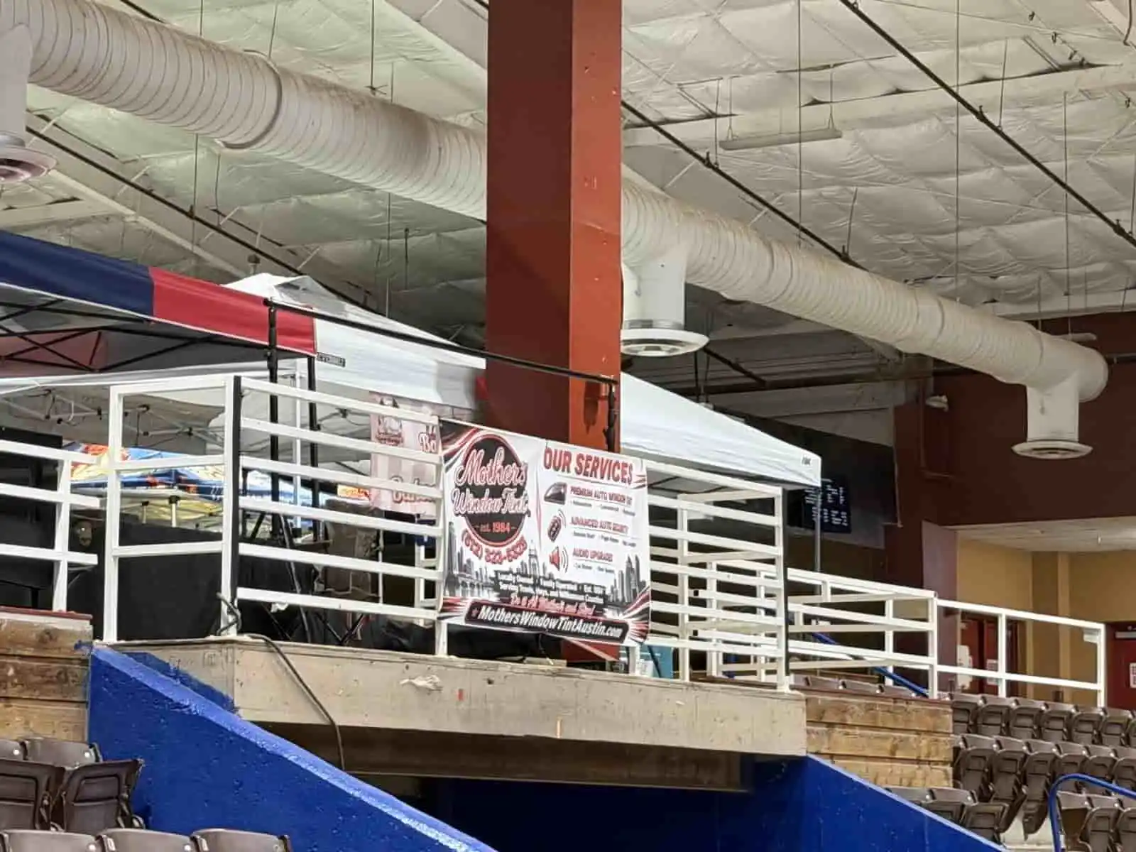 banner in the stands