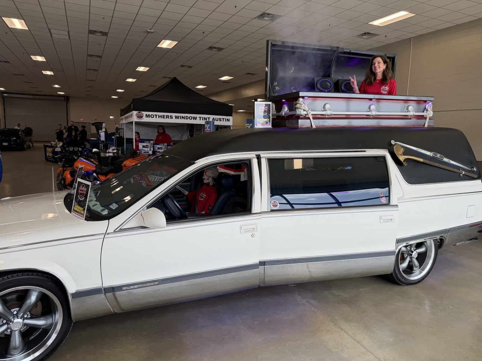 hearse at the show