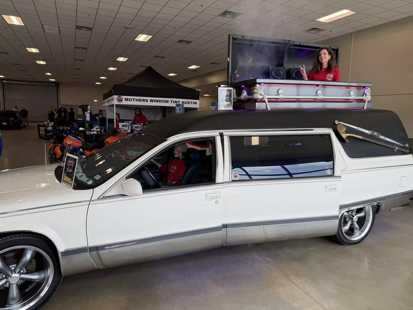 hearse at the show