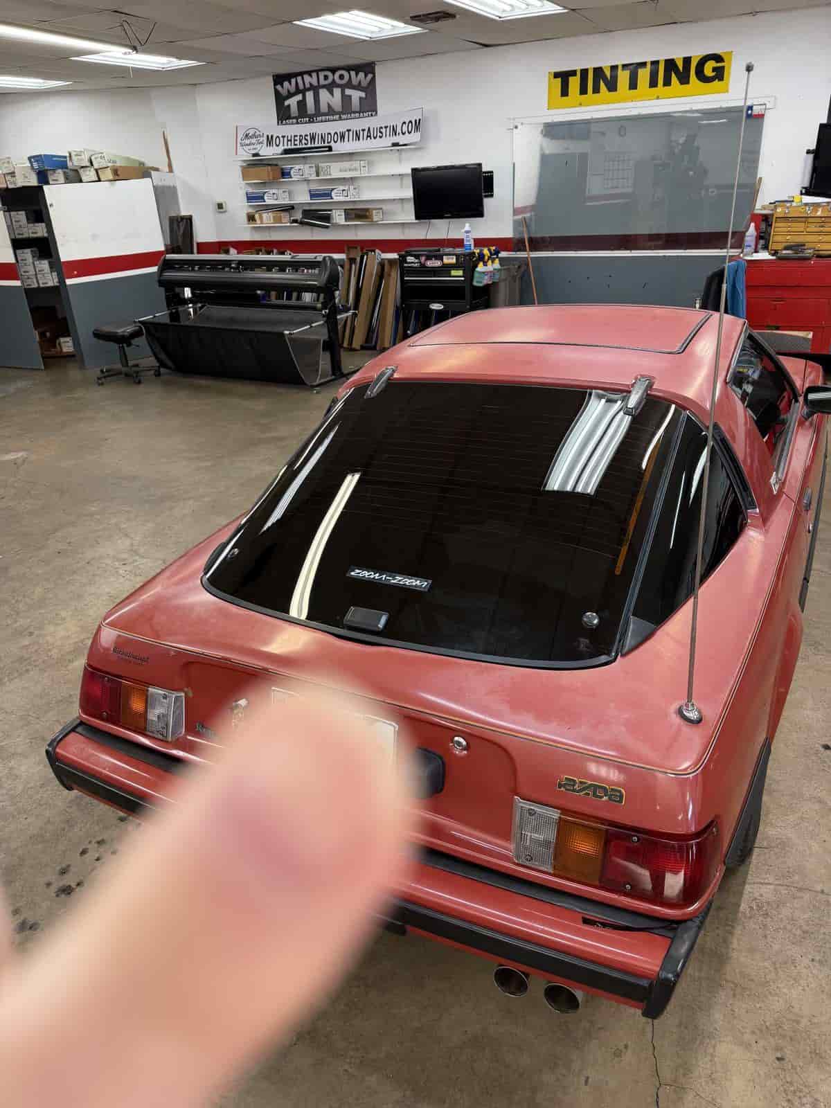 rx7 rear glass