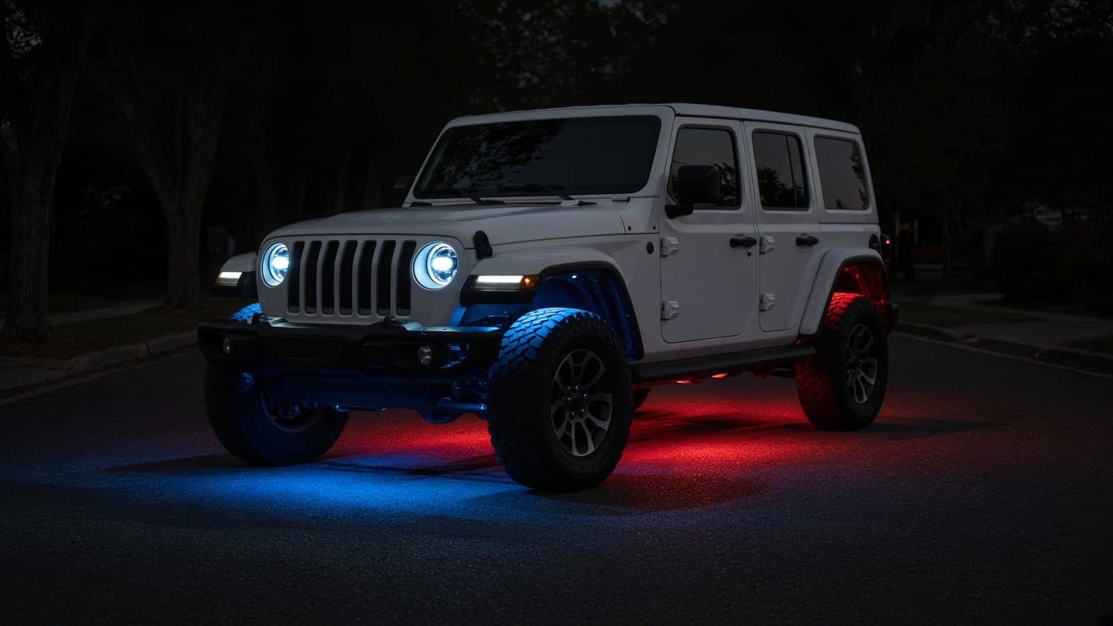 Jeep with underglow